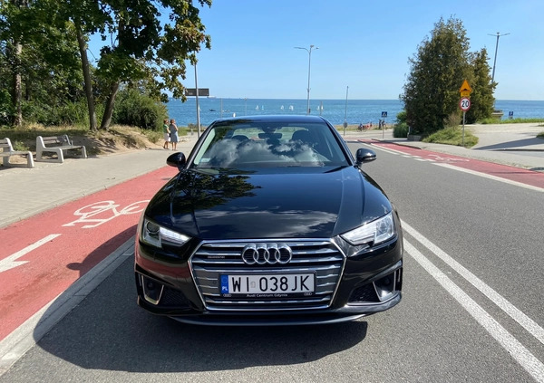 Audi A4 cena 115500 przebieg: 91150, rok produkcji 2019 z Gdynia małe 277